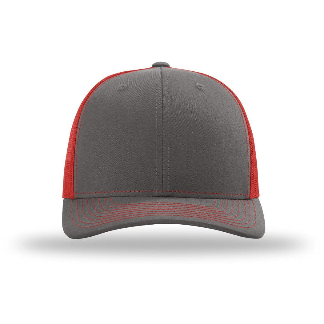Charcoal/ Red
