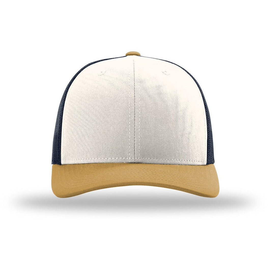 Cream/ Navy/ Amber Gold