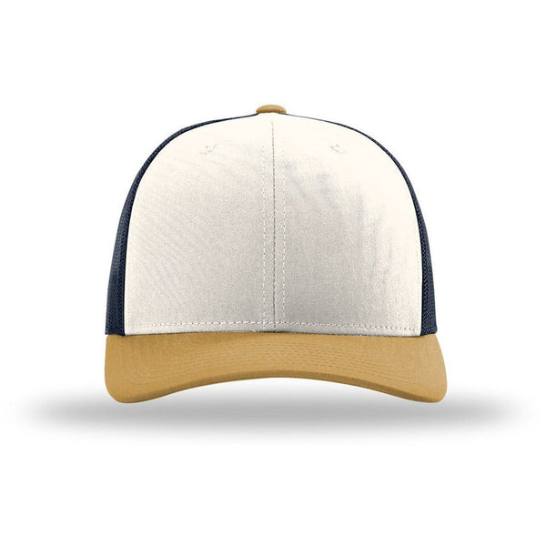 Cream/ Navy/ Amber Gold