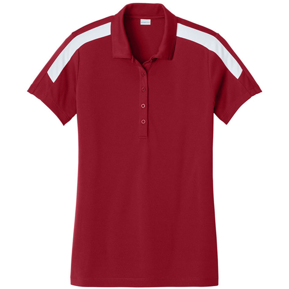 Deep Red/ White