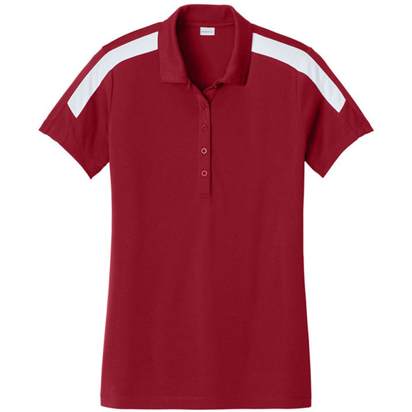Deep Red/ White