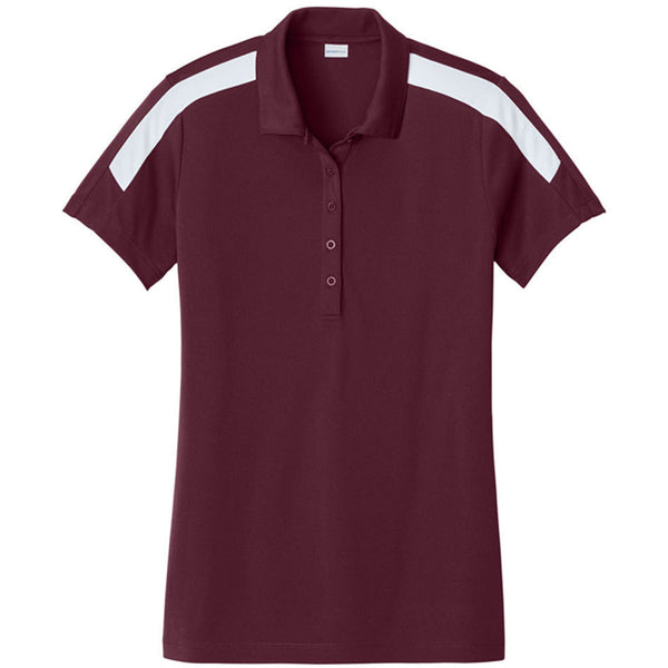 Maroon/ White