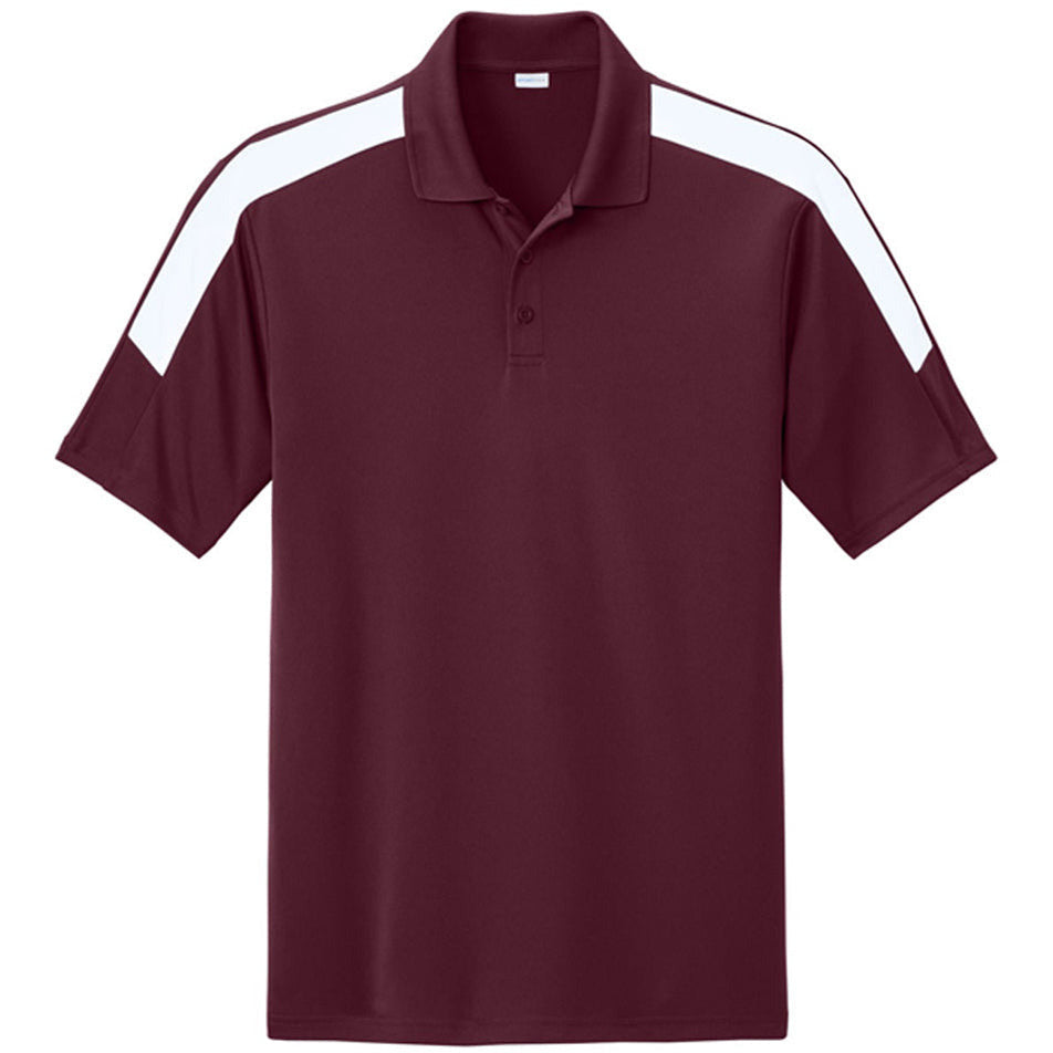 Maroon/ White
