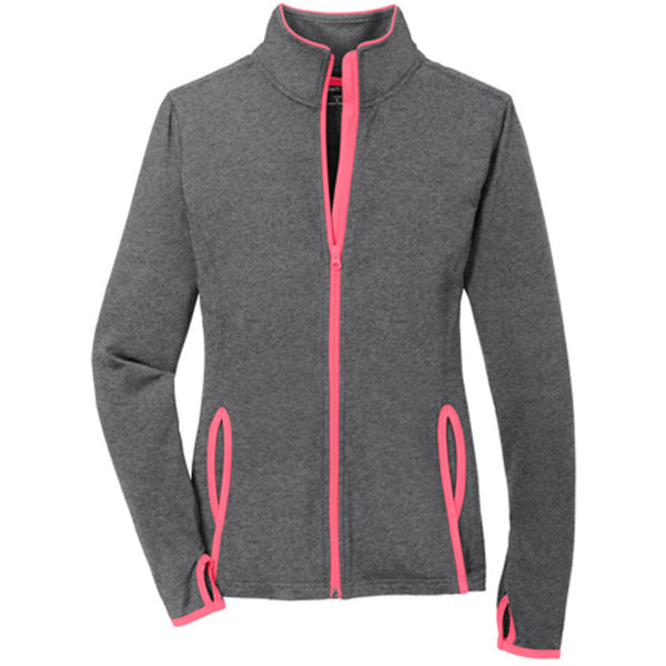 Charcoal Grey Heather/ Pink Ru