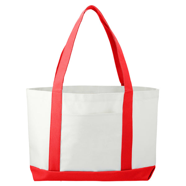 Large Canvas Boat Tote Bag